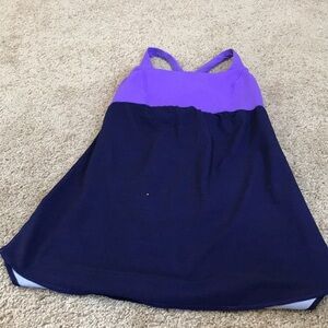 LULULEMON size 4 purple work out tank top
